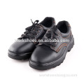 Black Leather New Design Custom Made Flat Comfortable Steel Toe Men Shoes safety